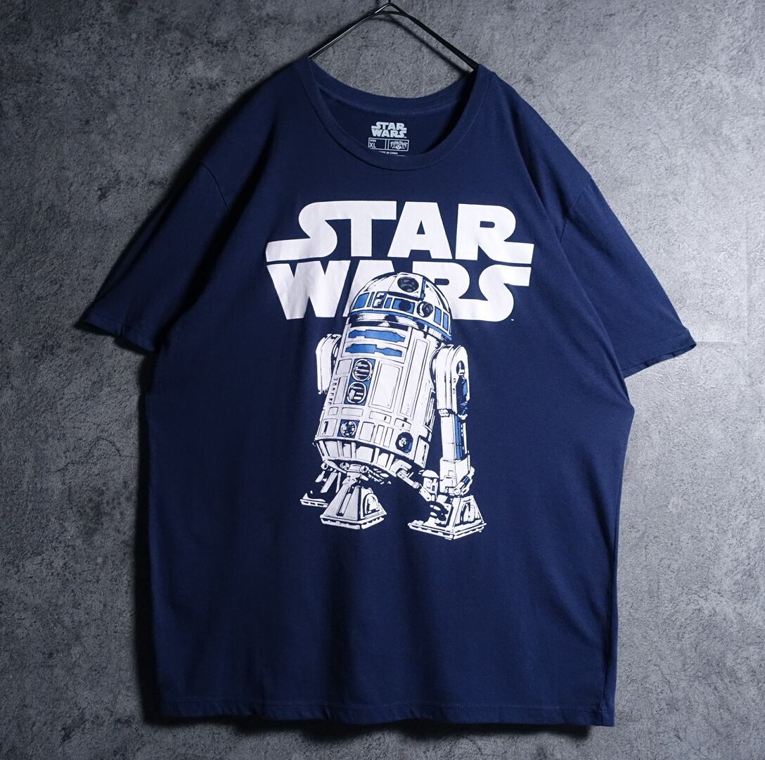 “STAR WARS” Navy R2-D2 Print T-Shirt