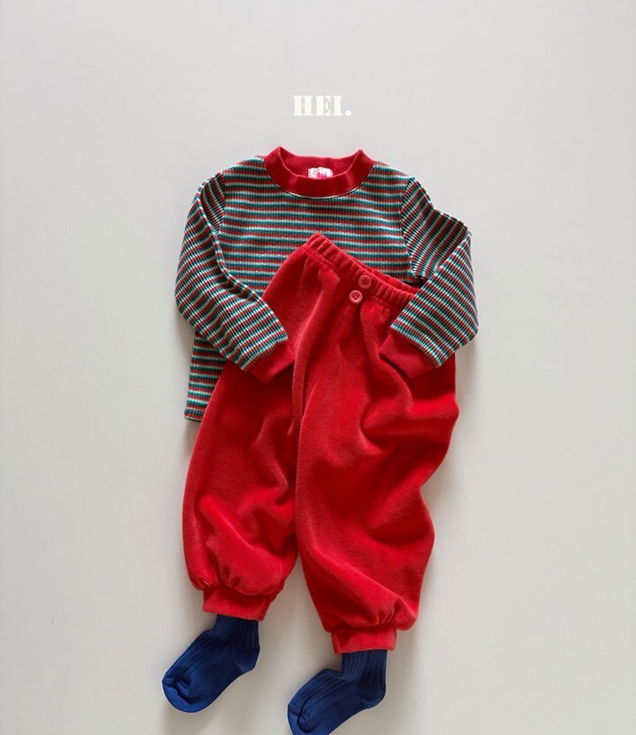 韓国子供服 / 26Autumn / 〖取寄〗Hei / ポポTシャツ / キッズ服 / カラフル服 / 秋服 *XS~XL*
