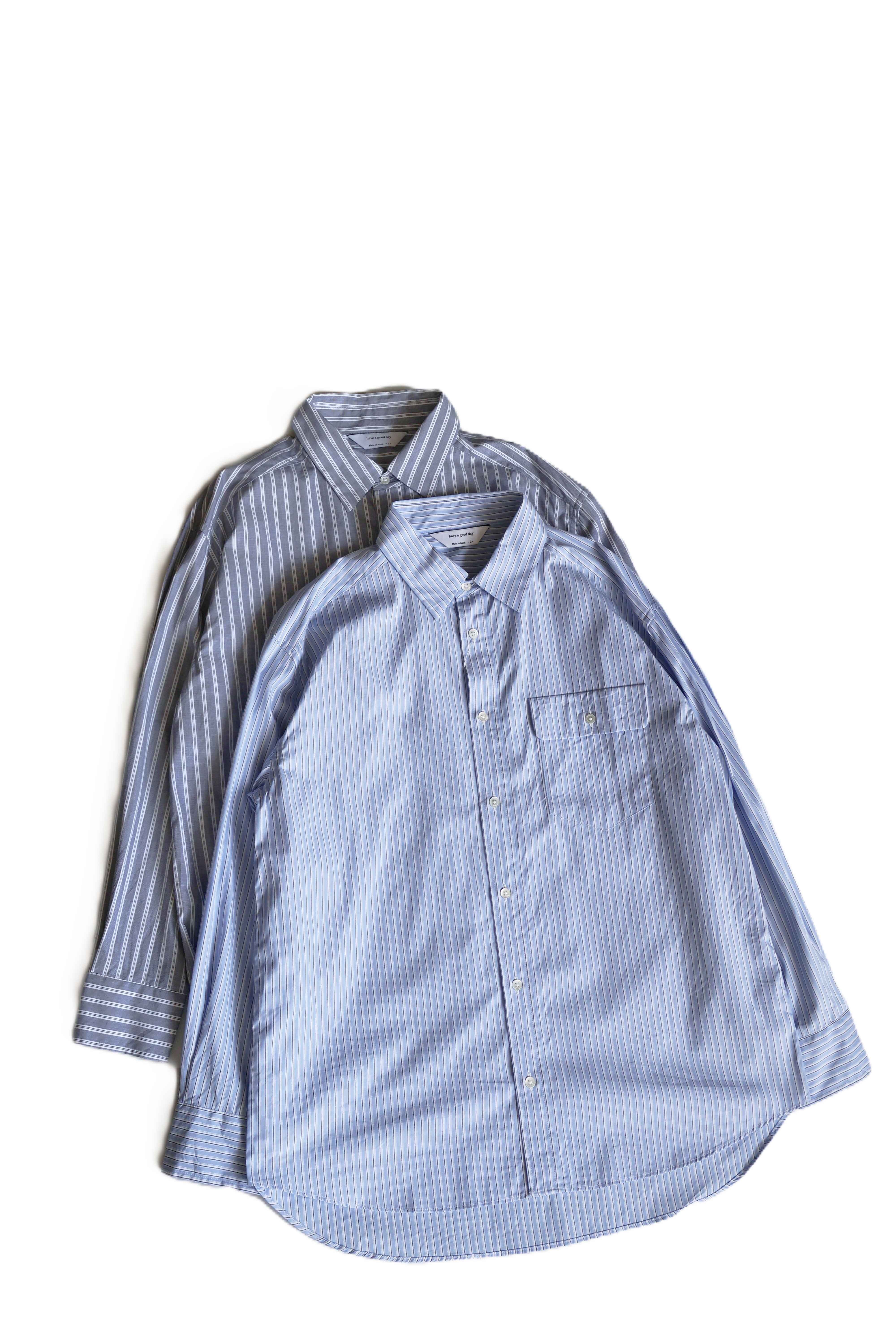 HAVE A GOOD DAY STRIPE FLAP SHIRTS HGD-338ST | Lampa