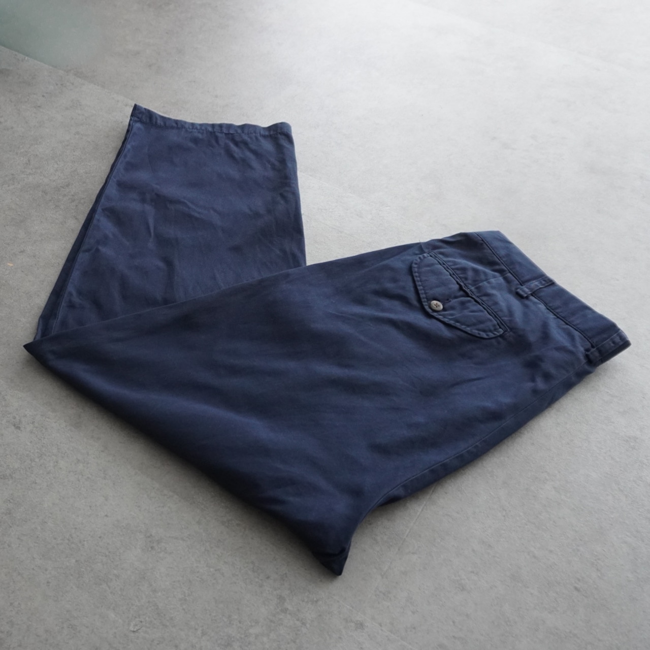 Polo by Ralph Lauren POLO CHINO HAMMOND "Lightweight Twill" navy [W33L26.5相当] 古着 - 1