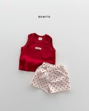 【取寄/韓国直送】Bonito(Baby) 26/SM タンクトップドットパンツセット |夏服|韓国子供服