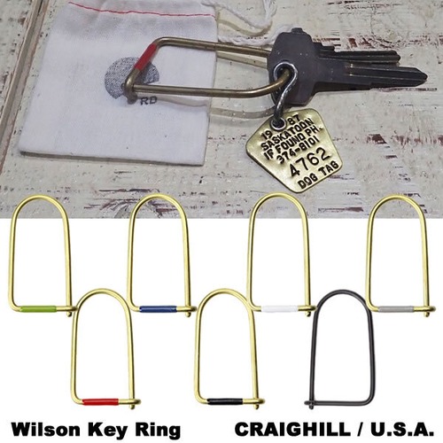 Wilson Key Ring ウィルソンキーリング エナメル6色+カーボンブラック キーホルダー CRAIGHILL アメリカ ブルックリン DETAIL