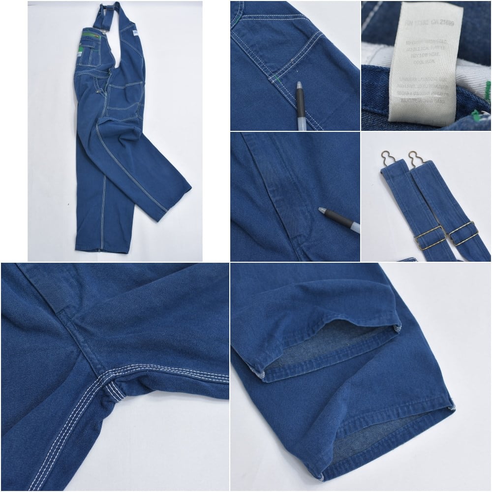 90s LIBERTY リバティ デニム オーバーオール ヴィンテージ ブルー