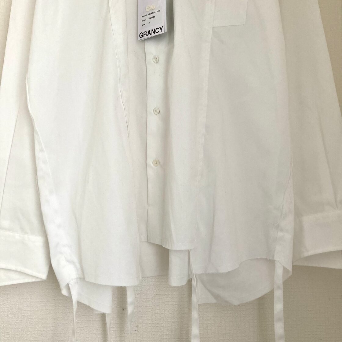 新品タグ付き GRANCY ダメージ ドッキングデザインシャツ 長袖 メンズ 