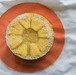 raw tropical fruits cake