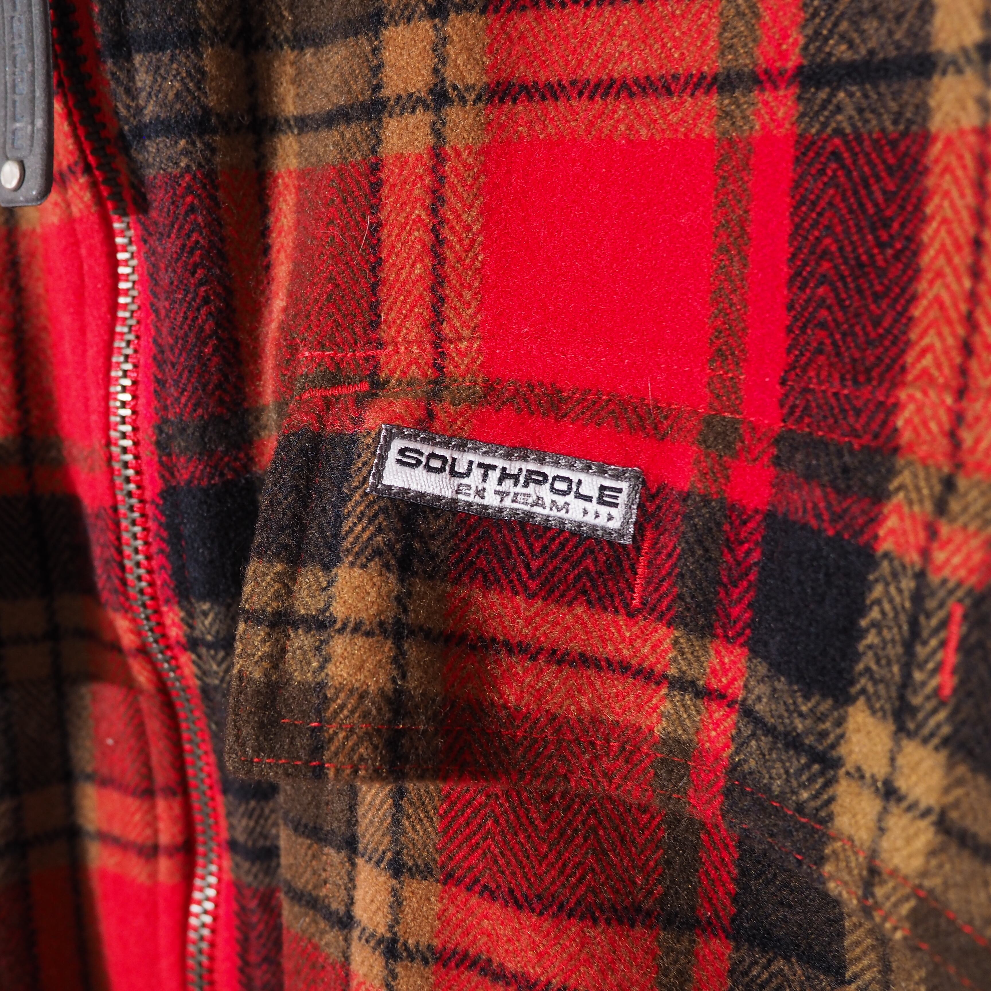 2000s " SOUTHPOLE " Flannel check Full zip shirt jacket