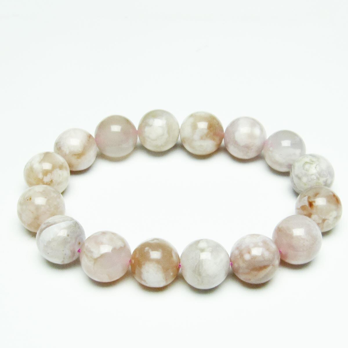 チェリーブロッサムアゲート ブレスレット 桜瑪瑙 13mm [M便 1/10] 111-26403