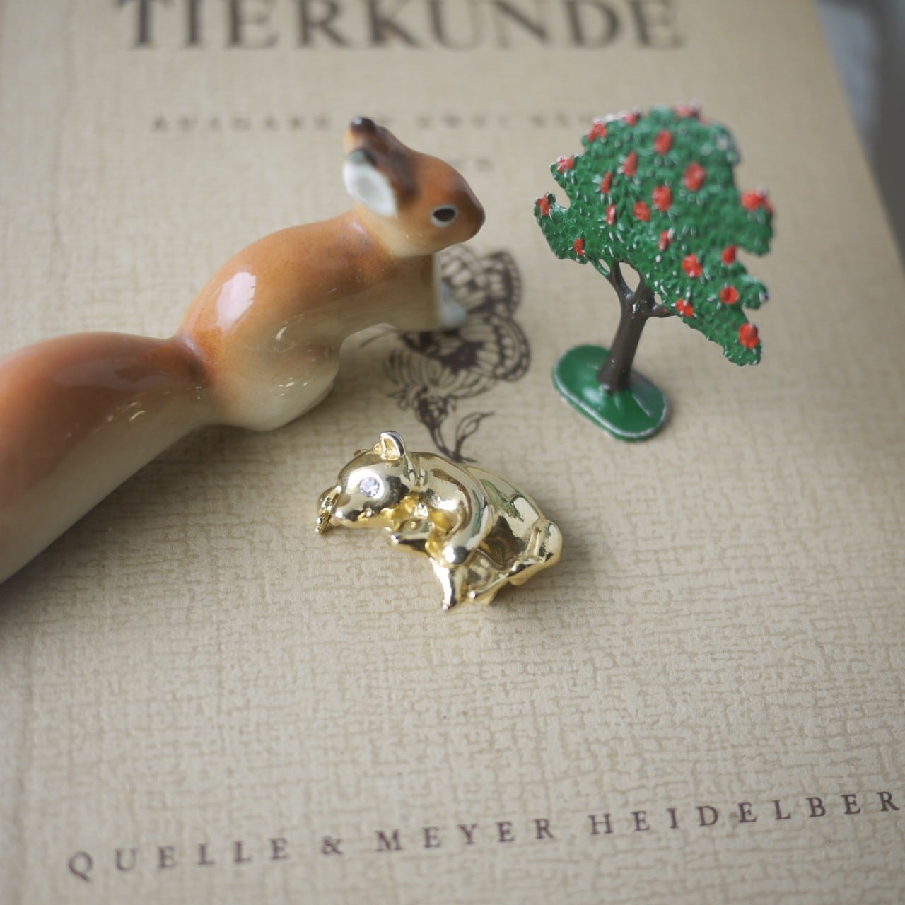 熊の親子ブローチ ドイツ