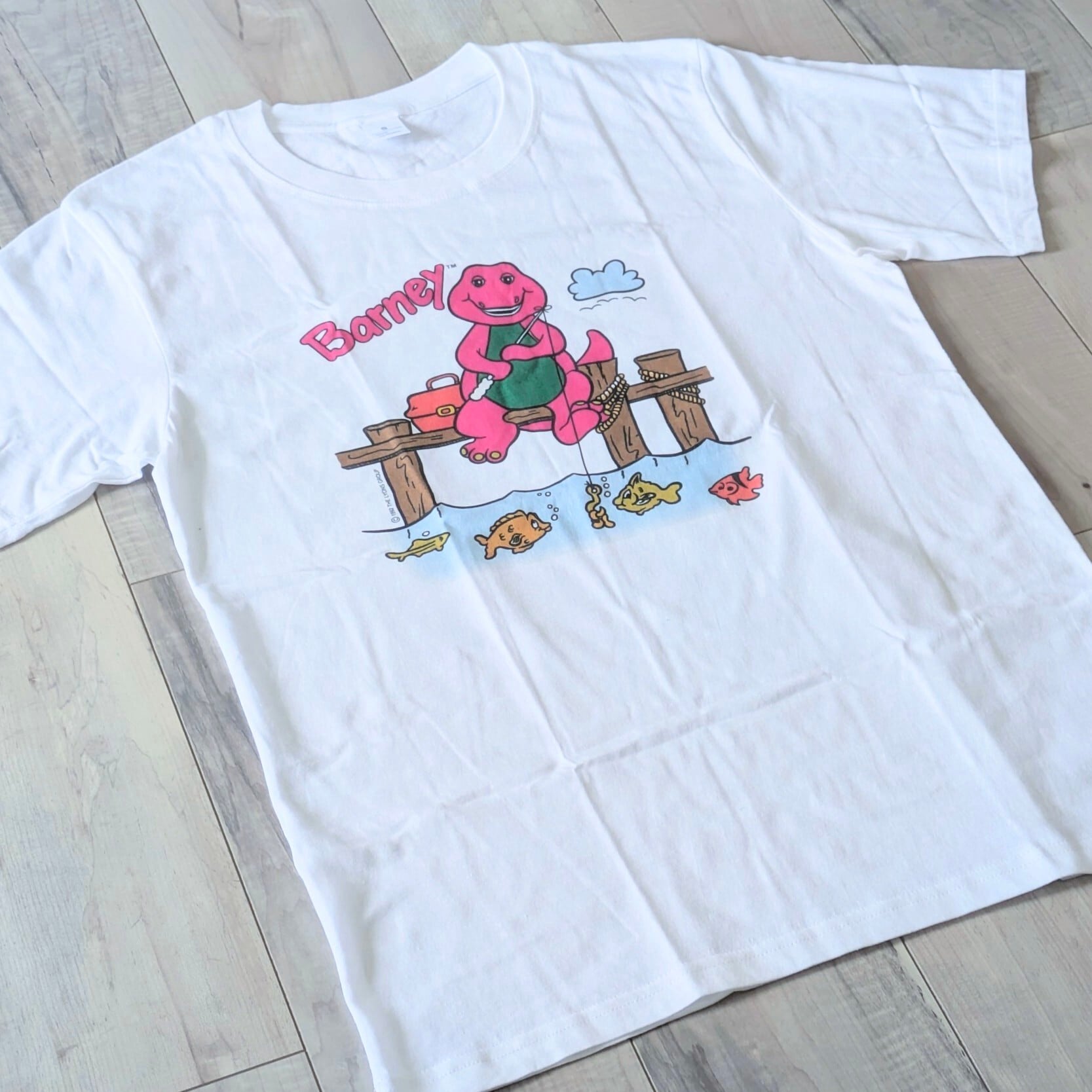 【 Barney & Friends ( バーニー&フレンズ )  】Barney fishing Tシャツ / バーニー 釣り〚アメリカン雑貨 アメトイ〛