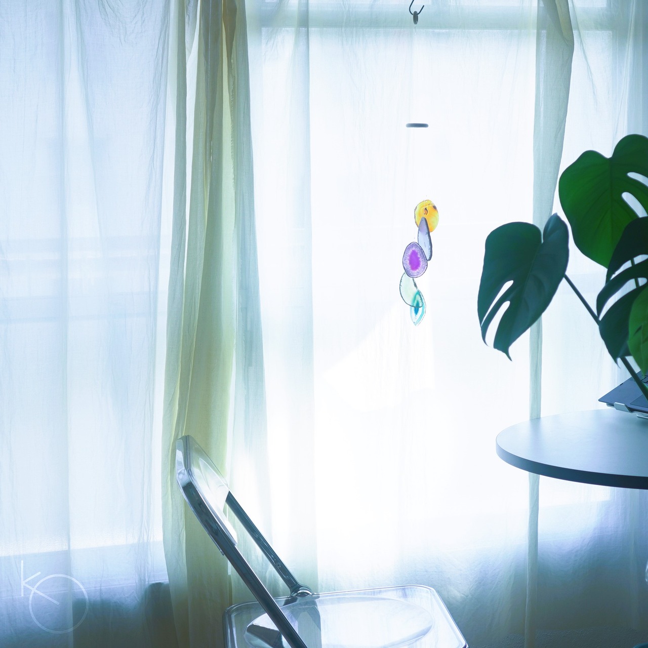 Flower Bouquet - アゲートヒーリングチャイム / Agate Sun Catcher Wind Chime 026