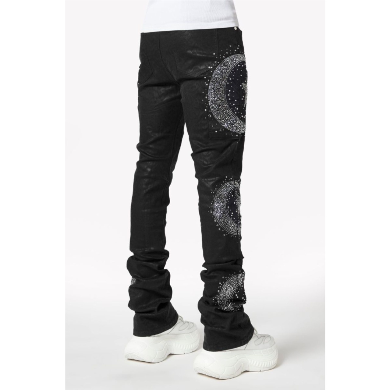GUAPI / waxed calligraphy denim