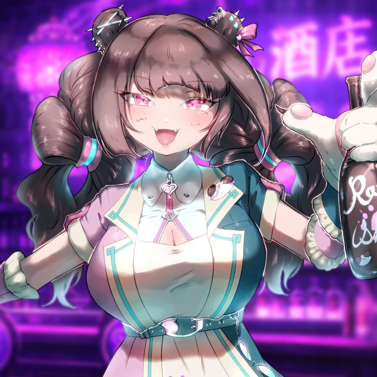 目らんらんコラボセット小A_直筆サイン入りポストカード付日本酒(美和桜 特別純米720ml)