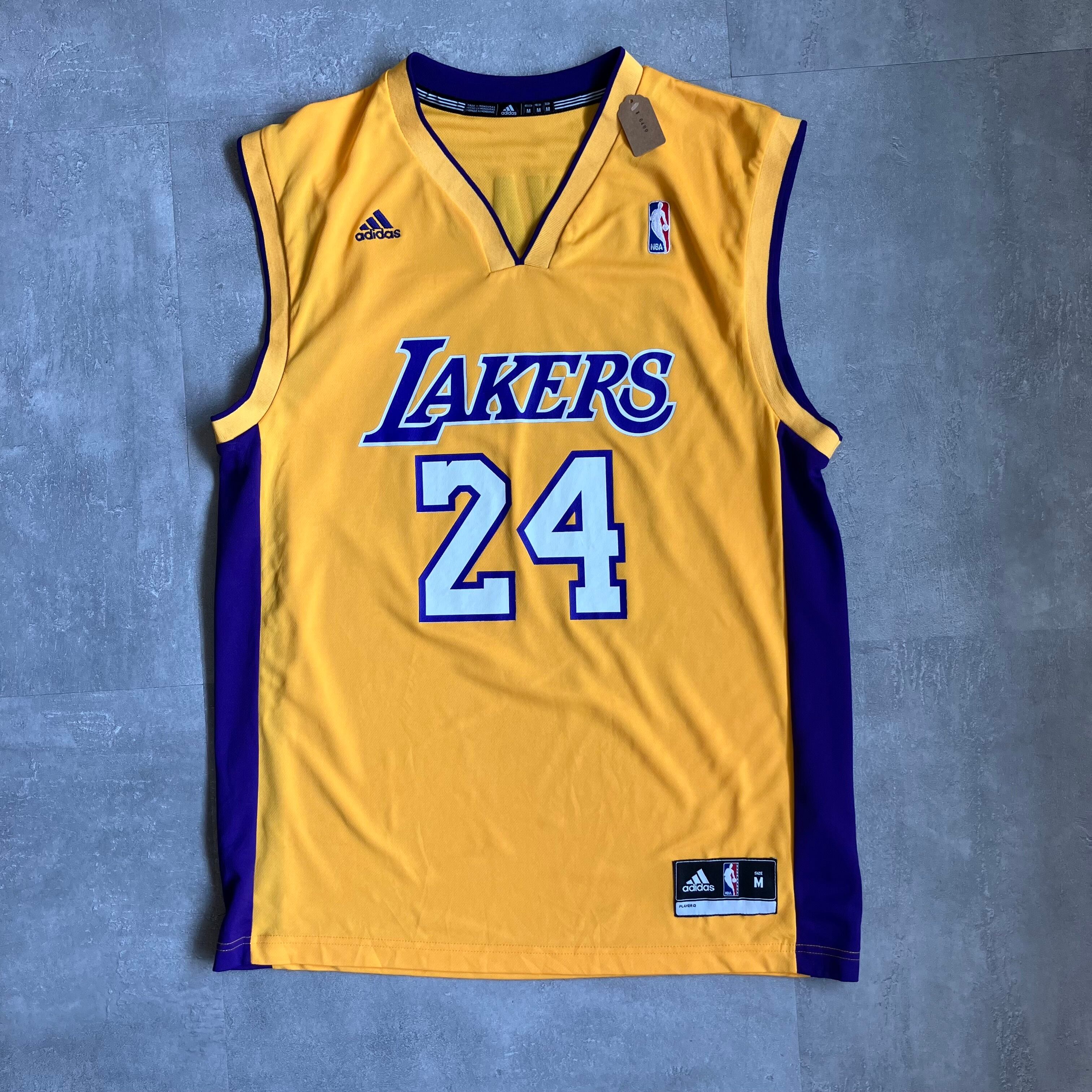 《M size》adidas アディダス NBA ゲームシャツ LAKERS No.3532