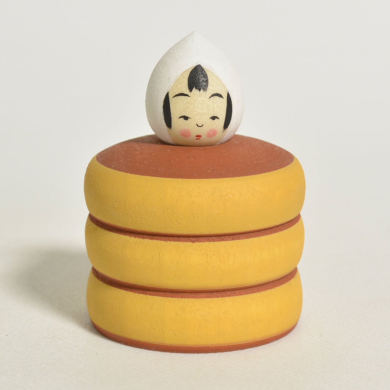 【ミニこけし】鈴木明　工人作　パンケーキちゃん パンケーキちゃんこけし 約1.5寸 約4.5cm 鈴木明 工人（作並系）#2488