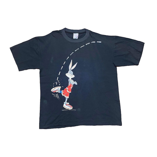 LOONEY TUNES SWOOSH BUGS BUNNY BASKET BALL TEE BLACK XL