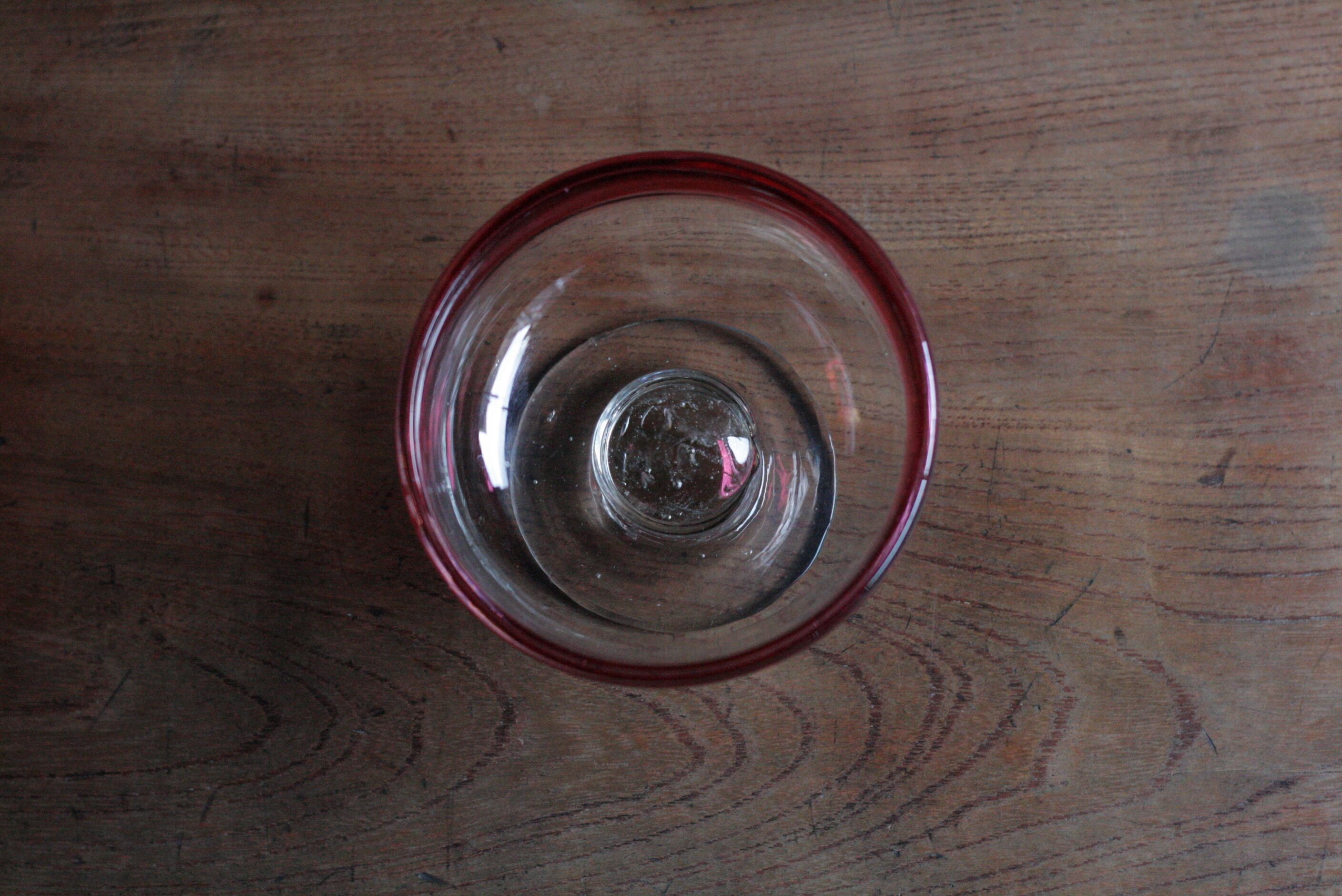 レトロな氷コップ《古道具 吹きガラス アンティーク アイスクリーム