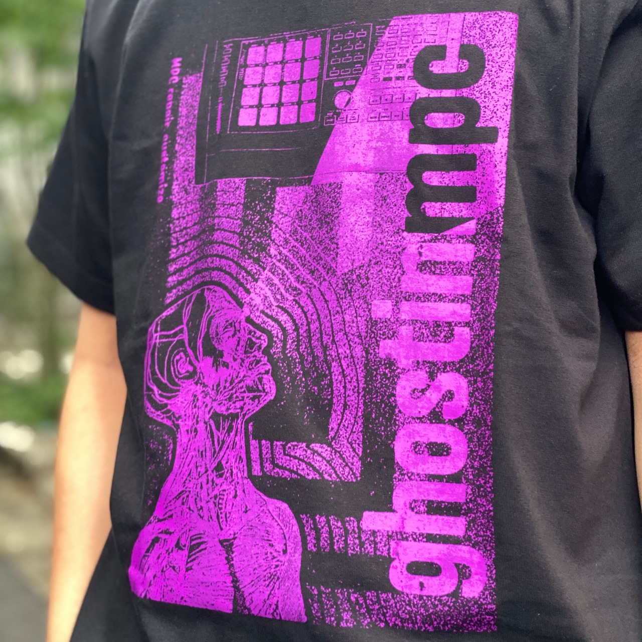 ghostinmpc × RIVERSIDE BASE GRAPHIC S/S Tee BLACK