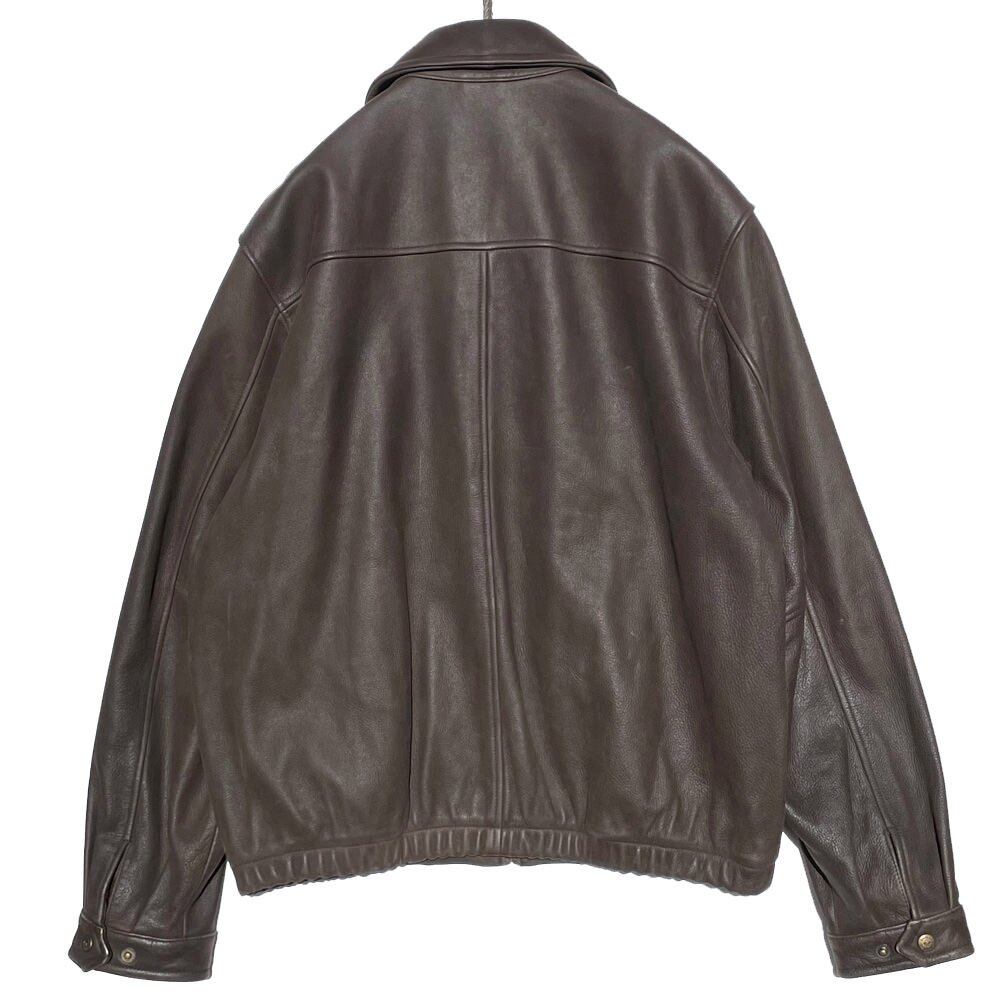 Columbia] Vintage Single Leather Jacket Wool Lining [1990s