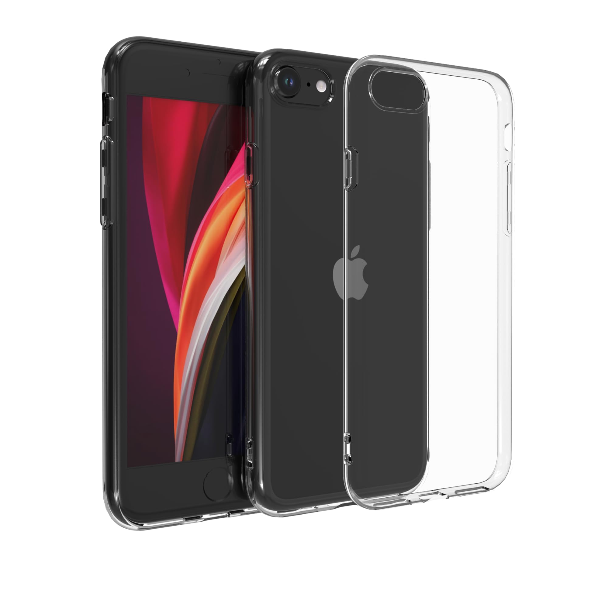 HAOFULAI iPhone SE3/SE2/7/8 対応 ケース クリア TPU 薄型 軽量 シンプル無地 スマホ保護カバー