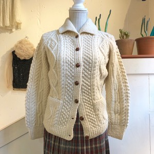 Vintage conpact aran knit cardigan