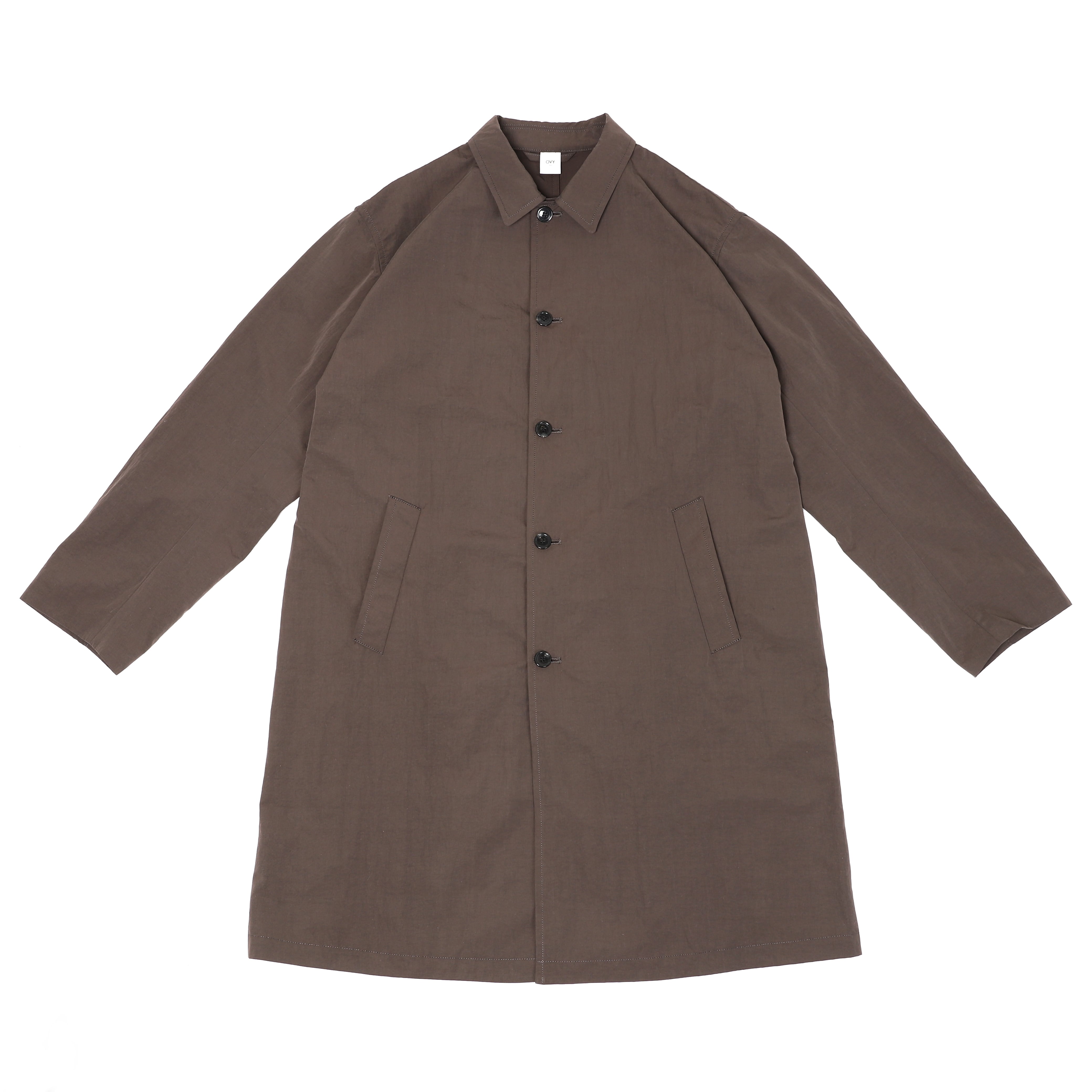 Basic Nylon Bal Collar Coat (gray) | OVY