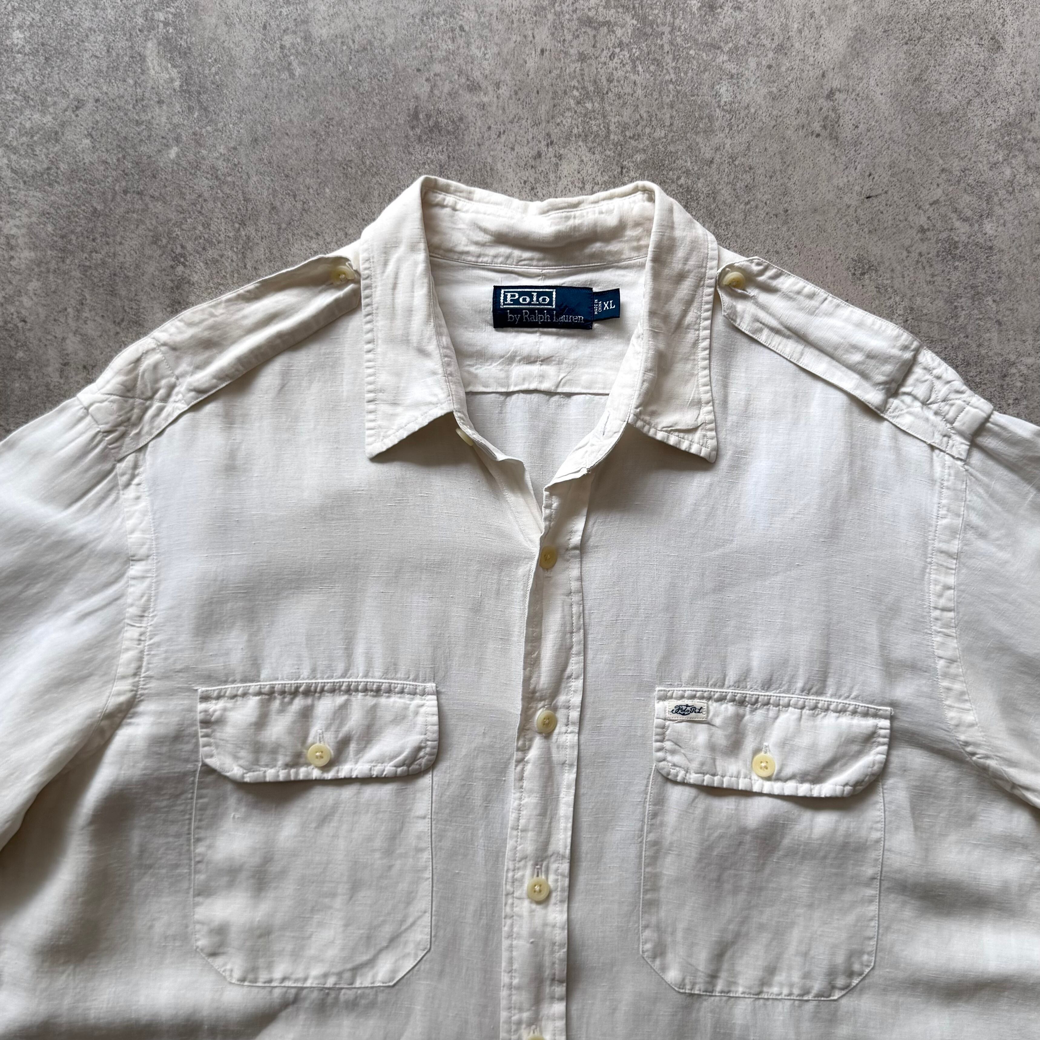 90s~ Ralph Lauren silk linen safari shirt | Muri vintage