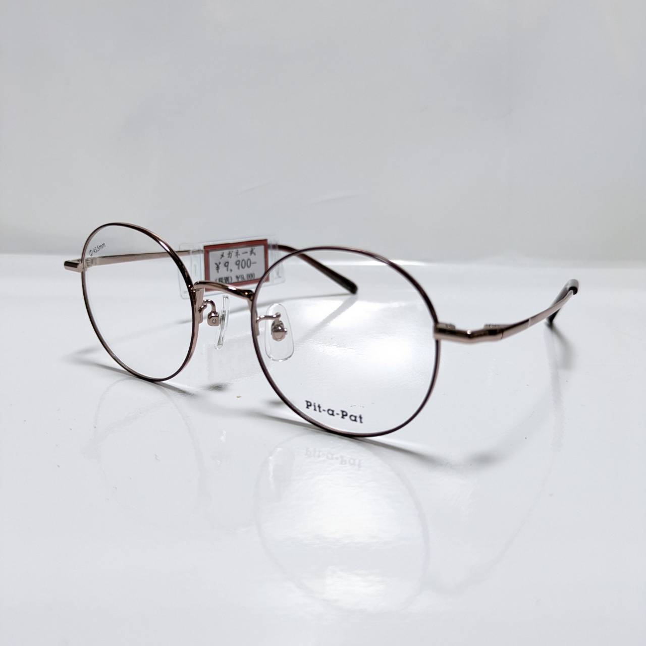 【Pit-a-Pat】ラウンドメタルフレーム ピンクゴールド