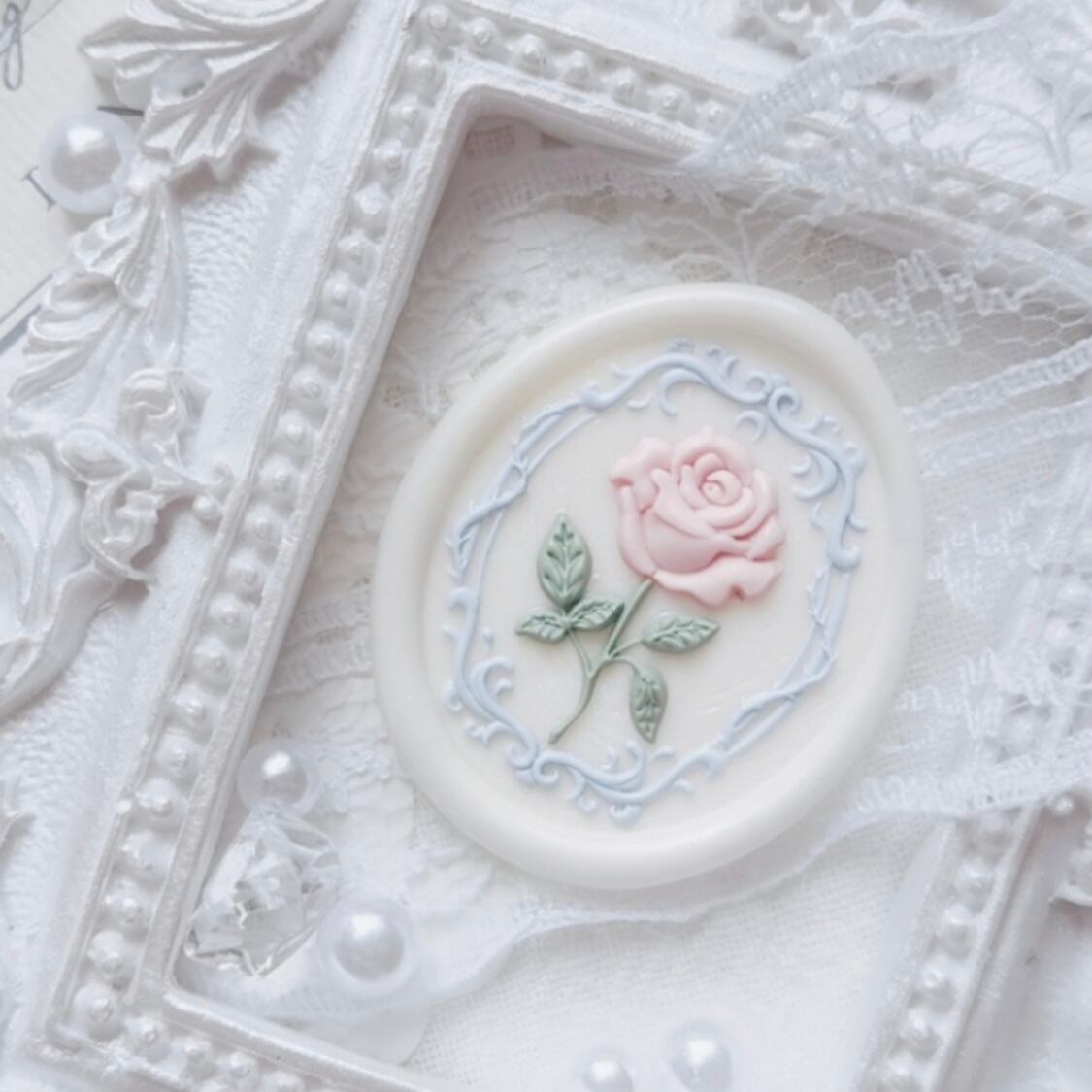 シーリングスタンプヘッド frame rose