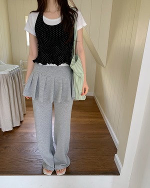 (予約)ezediary / Pleated Wrap Pants / 2color