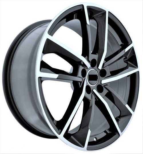 18インチ Black ホイール ( 4本セット ) アウディ A3 A4 A6 A8 S4 S6 S8 RS4 Q3 TT -DFO-1183 - 鍛造 ★