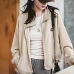 Neutral Tone Oversized Waffle Jacket (NC431)