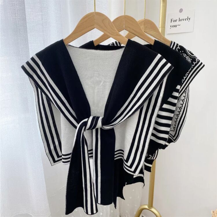 春秋夏ネックウェアスカーフショルダーフェイクカラーNec250901