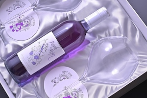 【紫ワイン】ペアグラス付き ギフトセット