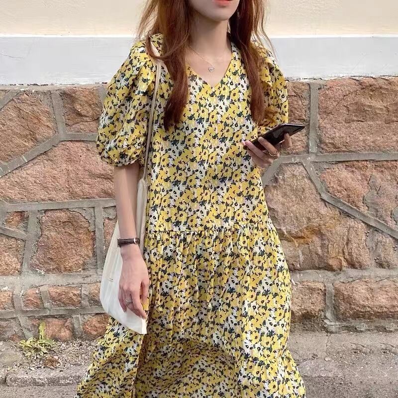 花柄ワンピース　AJ22008-9911