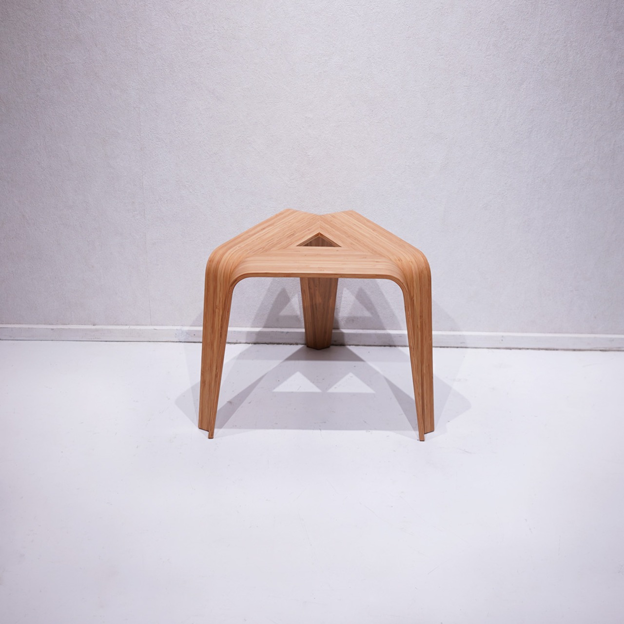 TAKE Create Hagi KASAYAMA Stool / 美品 タケクリエイトハギ カサヤマ スツール チェア ナチュラル 和モダン (関連:カリモク アクタス)