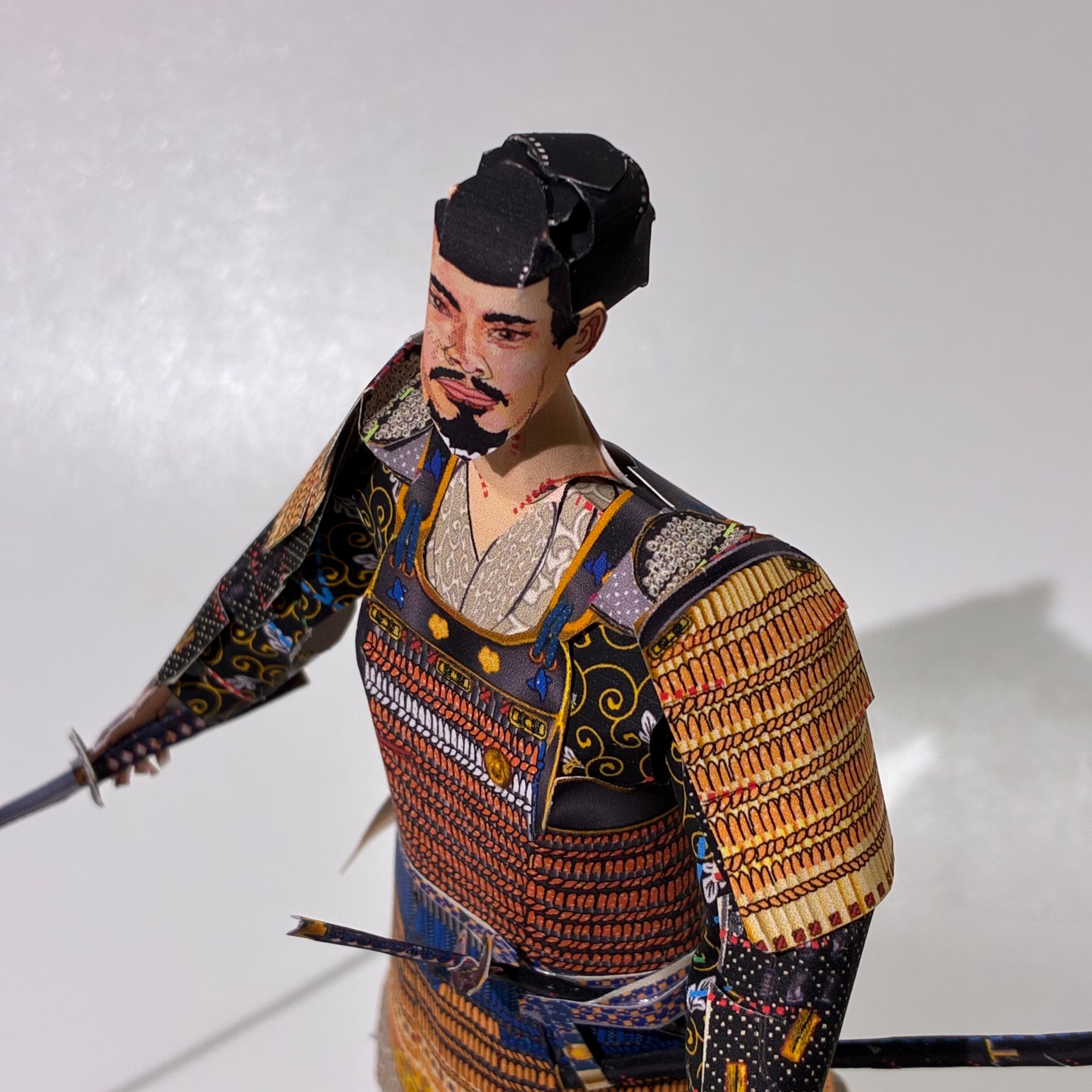 1/10スケール 戦国武士NO.7 紅糸胸白威二枚胴具足 | PAY ID