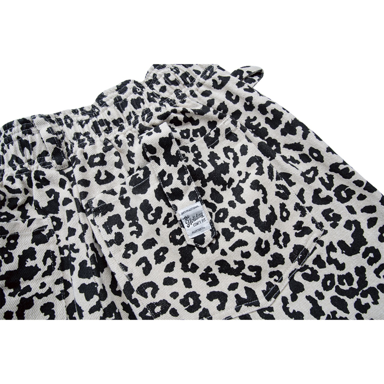 The Holiday -Comfy fit- Leopard Twill Easy Pants IVORY | FLUTTER 