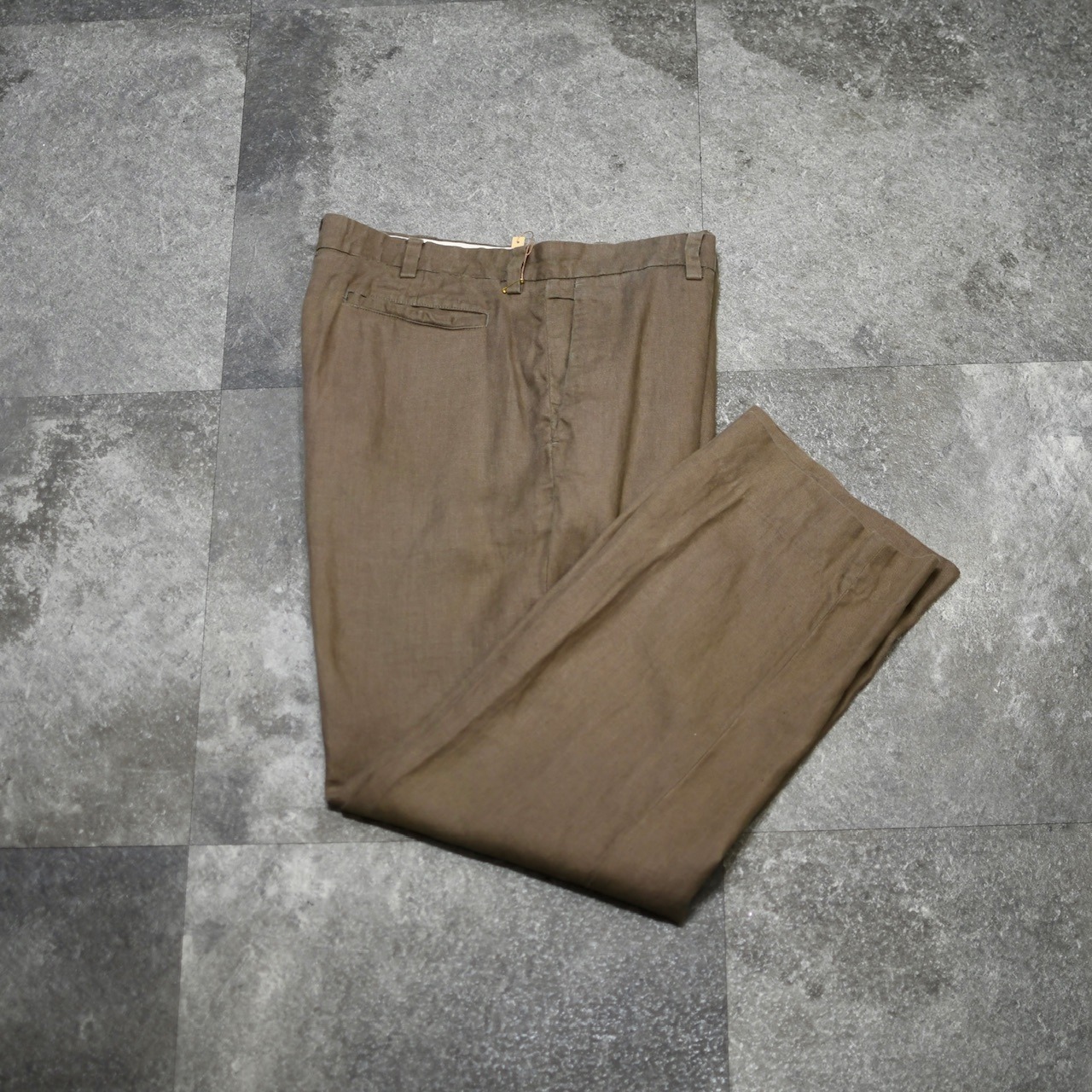 banana republic Dawson brown linen wide pants