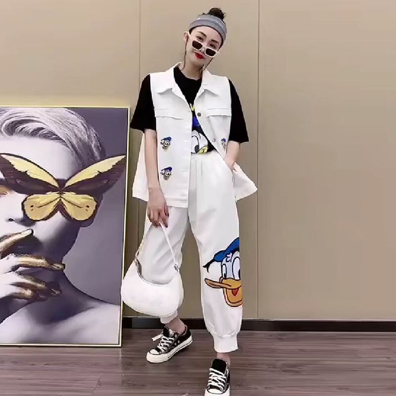 カジュアルサマースタイルTシャツ レッド 刺繍 大きめサイズ 夏物 ミックスインファッション23351421060