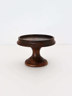 木製 アクセサリー トレイ スタンド / Wooden Round Tray