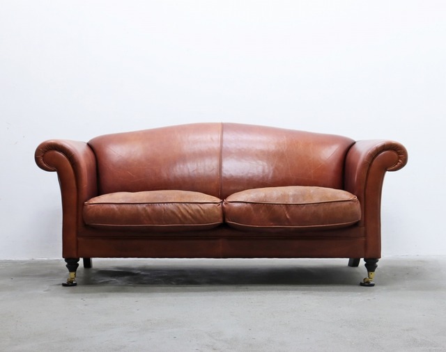 LAURA ASHLEY ローラアシュレイ  本革 2Pソファ Mortimer モーティマ クラシカル ヴィンテージ アンティークスタイル PGT08046