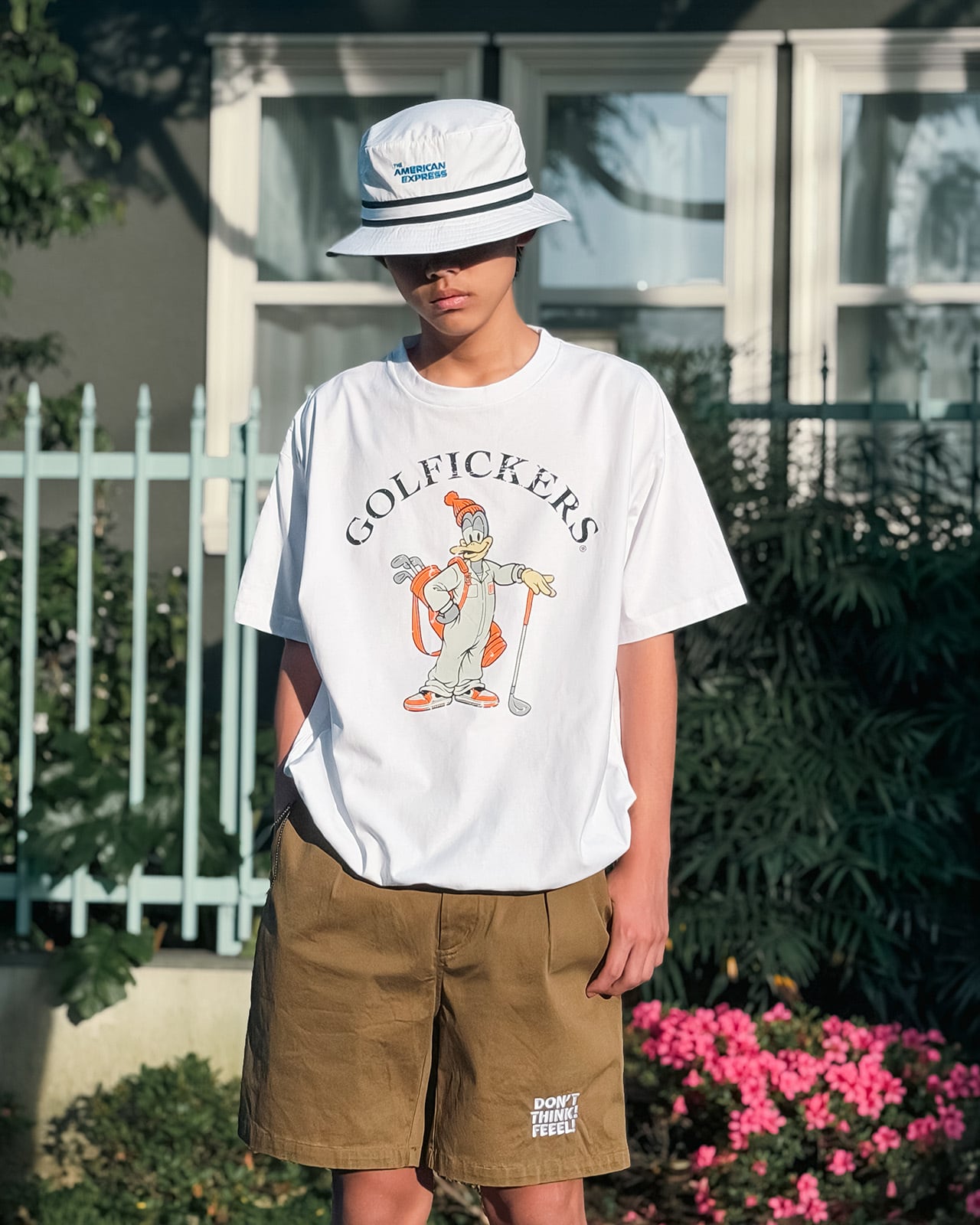 HOLE 677] リラックスフィットTシャツ -White- ☆予約商品 | Golfickers