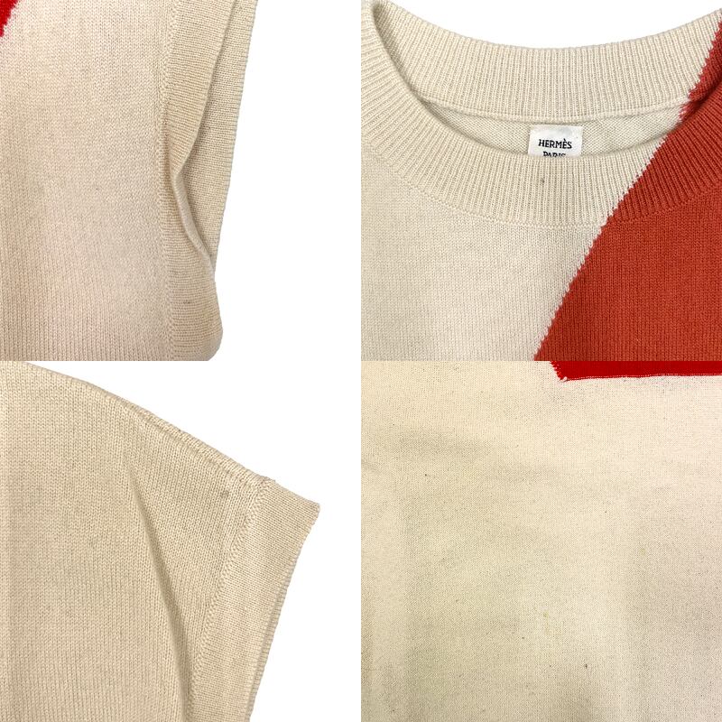 Used HERMES エルメス ワンピース ノースリーブ フレンチスリーブ H