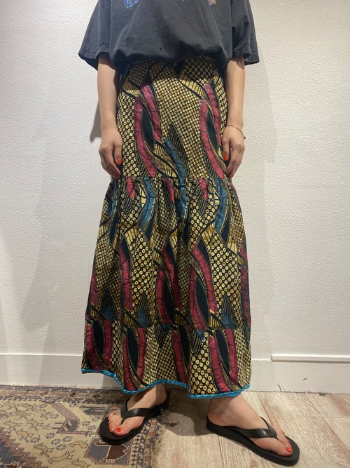 used African Batik skirt