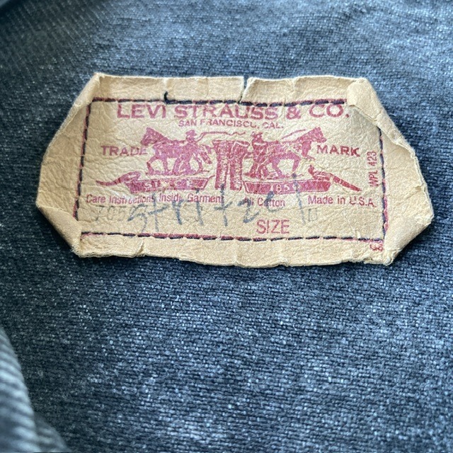 Levi’s 70507-0253 デニムジャケット ブラック USA製 M ② 画像5