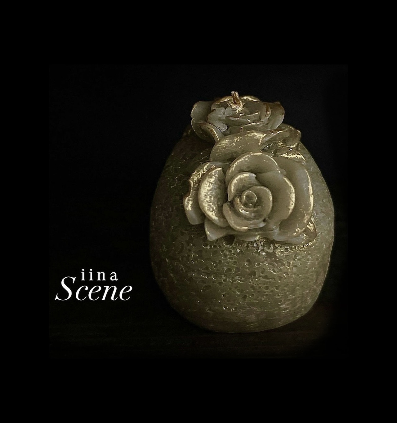 BLABK 銅器のような黒い骸骨キャンドル