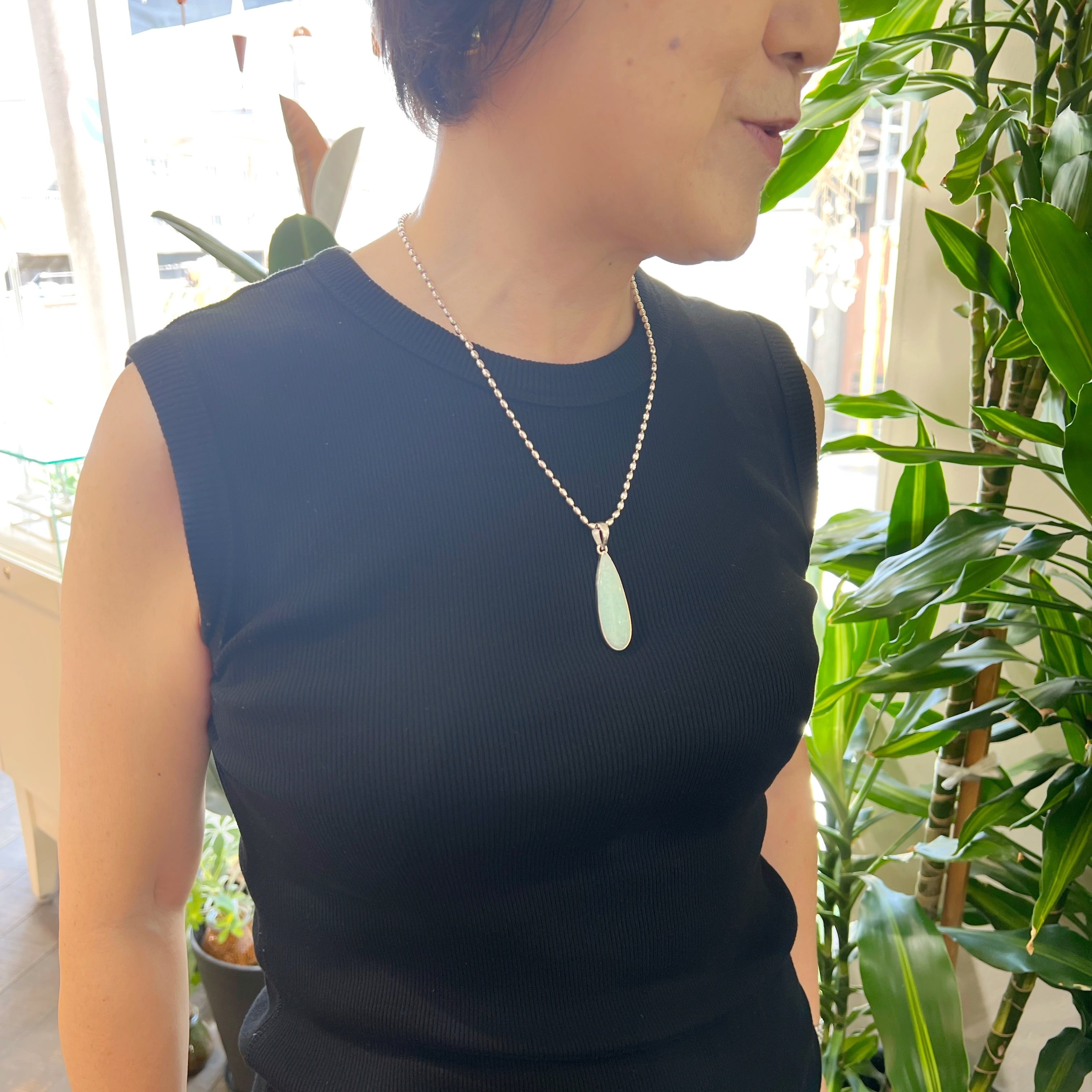 一点物 アマゾナイト ロングドロップ ペンダント | 【公式通販】鎌倉の