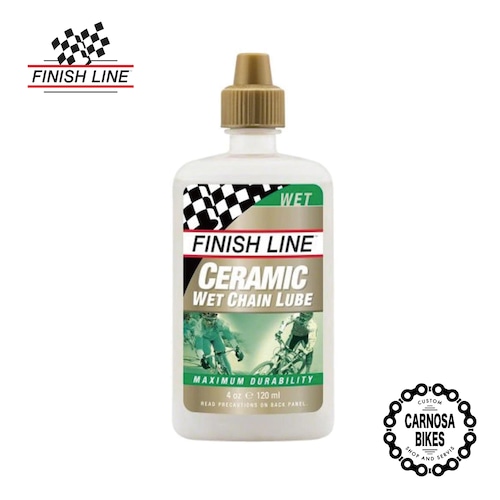 【FINISH LINE】CERAMIC WET CHAIN LUBE [セラミック ウェット チェーンルーブ] 120ml