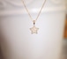 K18YG / Diamond star necklace