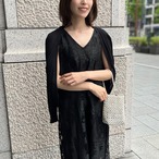 リーフ刺繍ワンピース [30026]